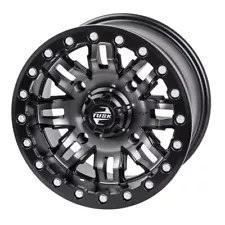 Tusk Teton Beadlock Wheel 14x7 5.0 + 2.0 Gun Metal/Black 4/110 Lug Pattern