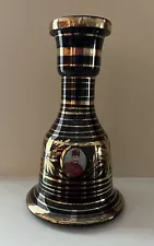 hookah base Glass Black And Gold Asian Themed Glass vase Decorative