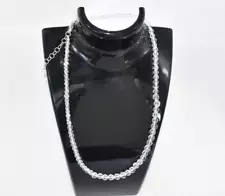 Deb Guyot Herkimers Diamond Graduated Faceted Quartz Gemstone Necklace 18", Box