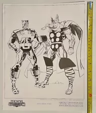 THOR & ORION WALTER SIMONSON HEROES COMIC CON 2022 Poster Limited 2,500 14x11