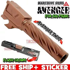 AGGRESSIVE ARMS AVENGER TWISTED Match COPPER STAINLESS Barrel for SIG P320C 9mm