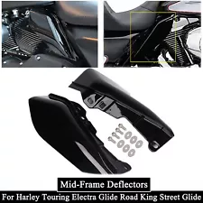 Black Mid-Frame Air Deflector Heat Shield Fit For Harley Electra Street Glide US