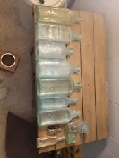 old glass bottles lot