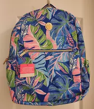 NWT Lilly Pulitzer Backpack Beleaf in Yourself Blue Grotto