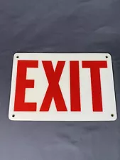 Vintage Fiberglass Exit Sign 12x8”