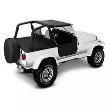 For Jeep CJ7 80-87 Bestop Bikini Strapless Targa Style Black Denim Soft Top