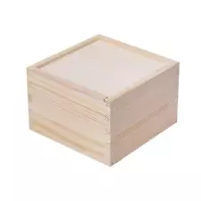 Wooden Box Unfinished Rustic Wood Box Gift Box Trinket Box for Cards DIY Lovers