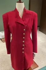 women’s Red Trench Coat Brand New size 16