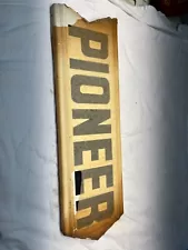 It’s Pioneer NOS Vintage 1960's Pioneer Brand Seed Corn Sign Metal original