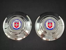 HRE 505 wheel center caps - pair of 2 including mounting plate castings