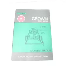 VINTAGE 1970 TOYOTA CROWN MS RS CHASSIS GROUP REPAIR MANUAL GUIDE BOOK N0. 98000