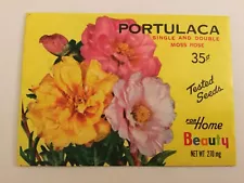 Vintage Unopened Packet Pack Of Hygrade Moss Rose Portulaca Seeds, 1980s