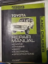 1989 Toyota Land cruiser Repair manual RM120U Used Dirty With Fingerprints