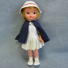 Vintage Nurse Doll Side Glancing Rooted Hair 11 inches