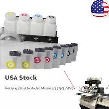 Continuous Bulk Ink System 4 Bottle 8 Cartridge for Roland FH740 / XF640 / XR640