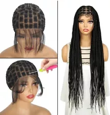 Double Full Lace Crochet Wig Cap W/ Baby Hair for MAKING Crochet Wigs 95Sections