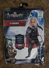 Marvel Avengers Thor Costume Child Sz S 4-6 Muscle Suit