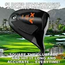 DRAW ILLEGAL DISTANCE BLACK OFFSET TITANIUM ANTI-SLICE CUSTOM DRIVER PGA SHAFT