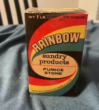 Vintage Sundry Products Rainbow Pumice Stone 1 lb. box Full