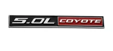 1x 5.0L Coyote Emblems Decal 3D Badge V8 Engine for Mustang F150 Black Red