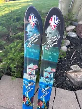 VERY RARE - Vintage K2 Skis Holiday Cheeseburger Comp Vashon - Unmounted Pair