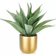 Large Faux Agave Plant 13" Artificial Aloe Vera Plant Fake Succulent Plants i...