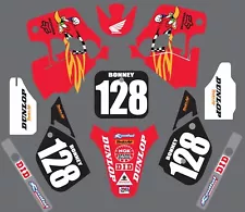 Graphics for Honda CR125 1989-1990 Decals stickers Shrouds Tank Woody