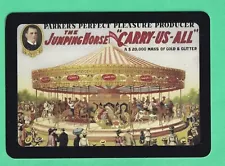 1 WIDE SWAP PLAYING CARD THE JUMPING HORSE PARKER CIRCUS CAROUSEL