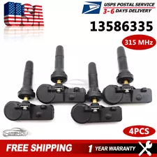 4pcs Programmed TPMS Tire Pressure Monitoring Sensor For Chevy GMC Cadillac (For: More than one vehicle)