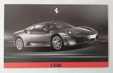 2006 Ferrari F430 Coupe Berlinetta Sales Spec Sheets Hero Card