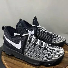 Nike KD 9 Oreo Men's Size 11 Black White Basketball Sneakers Shoes 843392-010