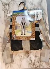 Boys 3 Piece Minecraft Skeleton Costume Size Large 10/12