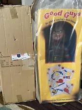 New 1/1 Scale 32” Box NECA Good Guys Chucky Life Size Doll In Big Mailer Box Mib