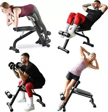 Chair Hyperextension Bench, Back Extension Bench Machine for Glute, Hamstring L