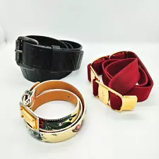 Ferragamo Belt Ferragamo D & G Others Belt 3 set Reds Leather 1019188