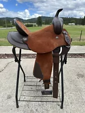 Horse Tack - 14 1/2” The Brazilian Light Weight Barrel Racer Western Saddle