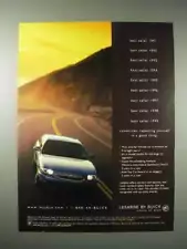 2001 Buick LeSabre Car Ad - Repeating Yourself Is Good