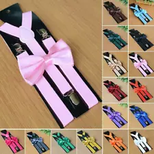 Suspender And Bow Tie Set For Adults Men,Women Teens 20 Selections Hot Sale