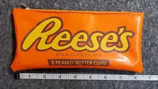 Reese's Milk Chocolate Peanut Butter Cups Zip-Up Pencil Pouch ADI Vintage HTF