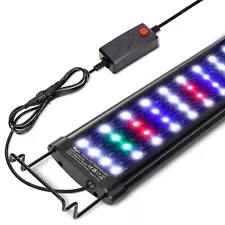 aqqa aquarium light,full spectrum led fish tank lights,12-54 adjustable multi-co