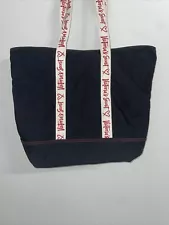 Victoria's Secret Canvas Tote Beach Travel Gym Bag Multicolor Shopper