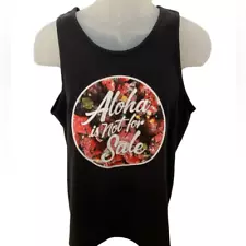 DEFEND HAWAII “Aloha Is Not For Sale” Tank Top Men M Medium