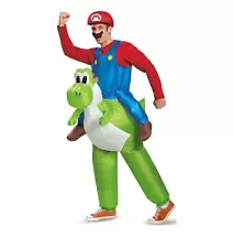 Mario Riding Yoshi Inflatable Costume - Super Mario Bros - Adult - One Size