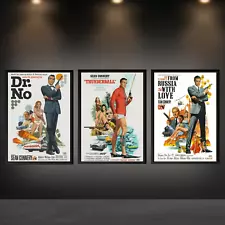 James Bond Set of 3 Movie Posters Sean Connery Poster 11x17" Unframed Posters