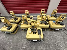 Lot Of 9 Topcon GTS-255W Total Station 5" Accuracy Bluetooth Great Shape