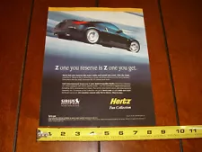 2007 NISSAN 350Z HERTZ RENT-A-RACER ORIGINAL AD