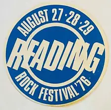 AC/DC Camel Unused Promo Concert Sticker Ticket Reading Rock Festival 1976