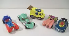 Hot Wheels Spongebob Die-Cast Car Lot, Plankton, Patrick, Squidward, Mr Krabs