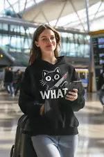 Cotton Sweatshirt Cat Design