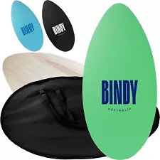 Bindy Australia Kids Skimboard With Travel Bag 41 Inch Wood Eva Grip Pad Green